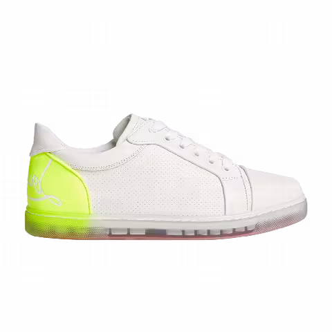 Christian Louboutin Wmns Fun Vieira Orlato Flat 'White Fluo Yellow'