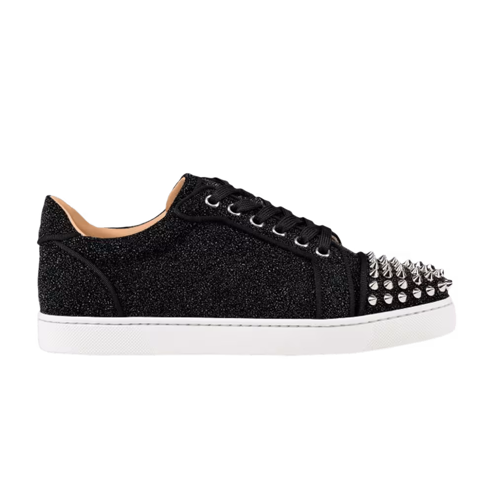 Christian Louboutin Women's Vieira Spikes Black Silver