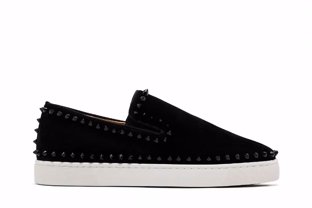 Christian Louboutin Pik Roller Boat Black, view 2