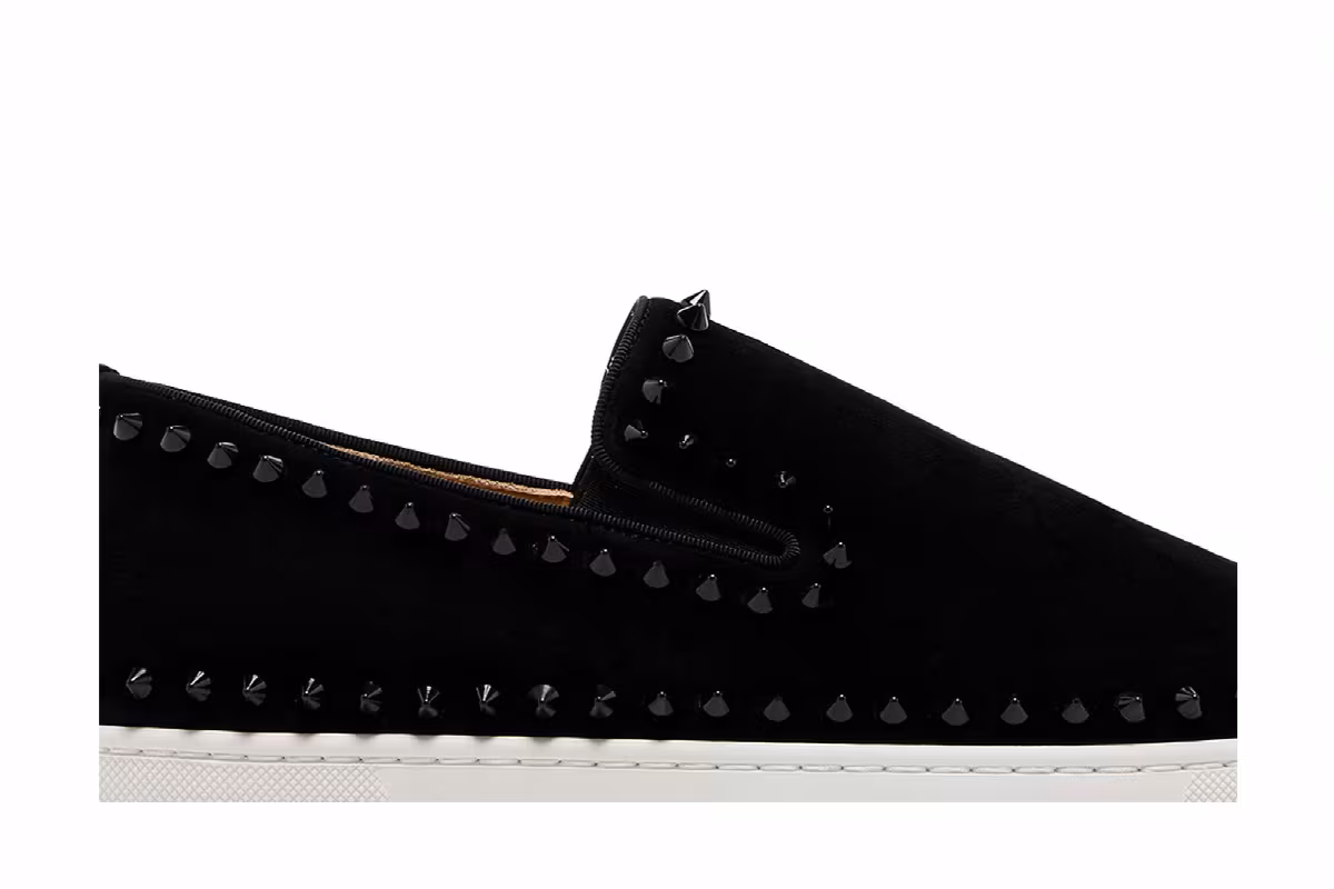 Christian Louboutin Pik Roller Boat Black, view 3