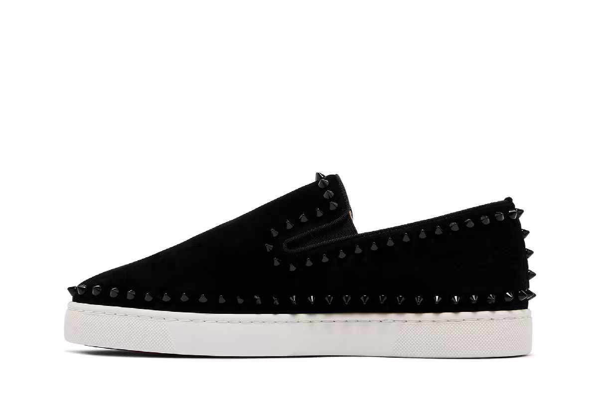 Christian Louboutin Pik Roller Boat Black, view 4