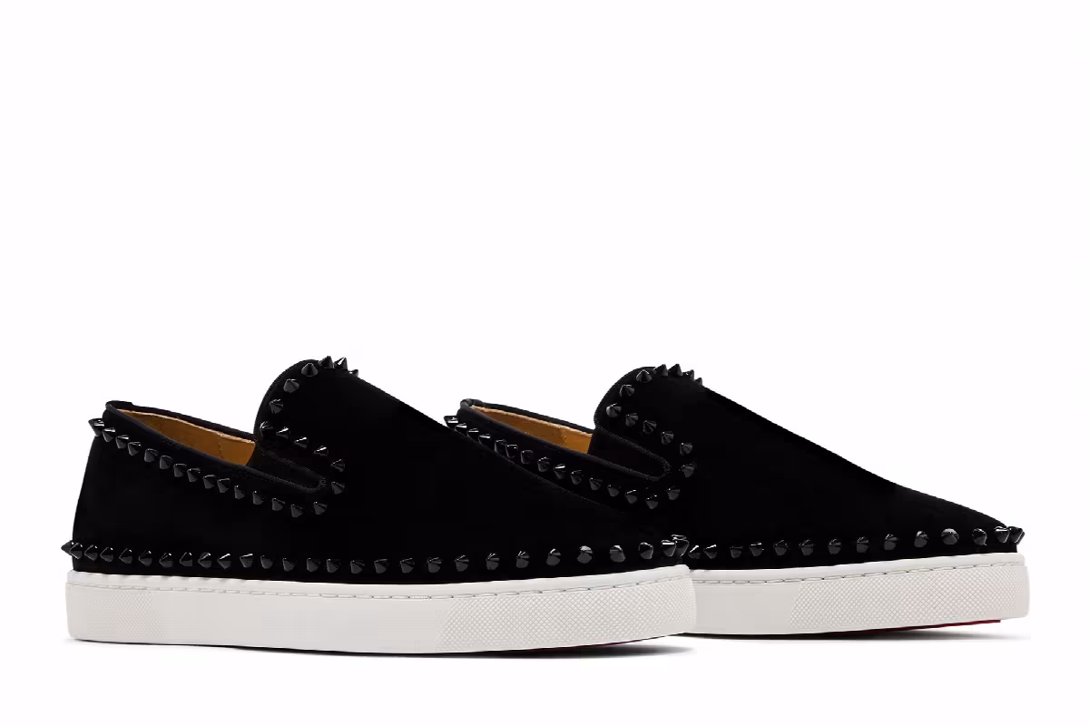 Christian Louboutin Pik Roller Boat Black, view 9