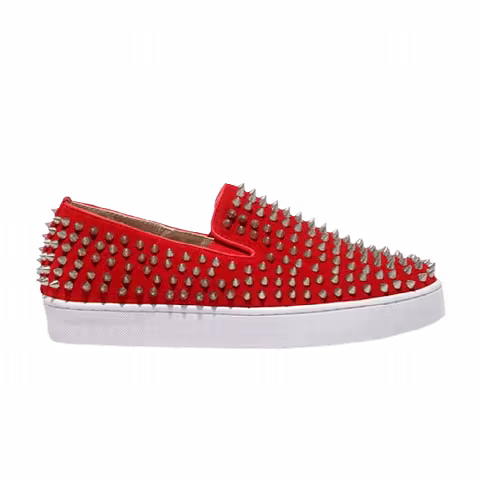 Christian Louboutin Roller Boat Flat 'Mandarin Red'
