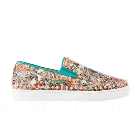 Christian Louboutin Pik Boat Flat 'Python Faience'
