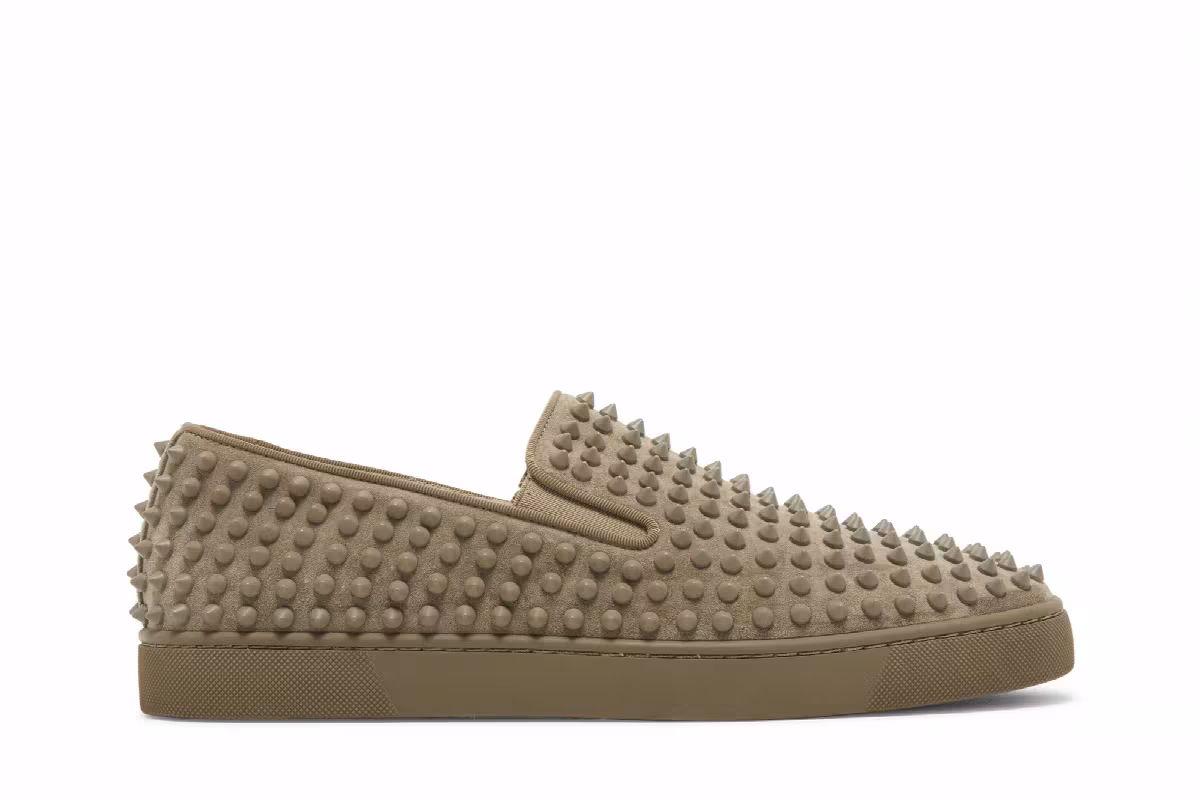Christian Louboutin Roller Boat Flat Green Pepper, view 2