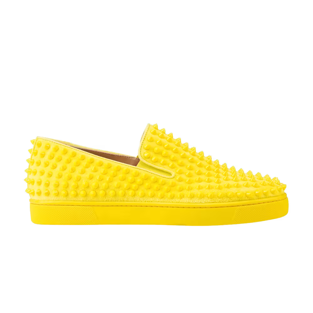 Christian Louboutin Roller Boat Flat Yellow