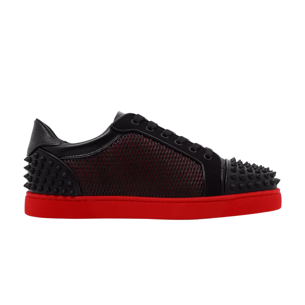 Christian Louboutin Seavaste 2 Orlato Flat Black Red