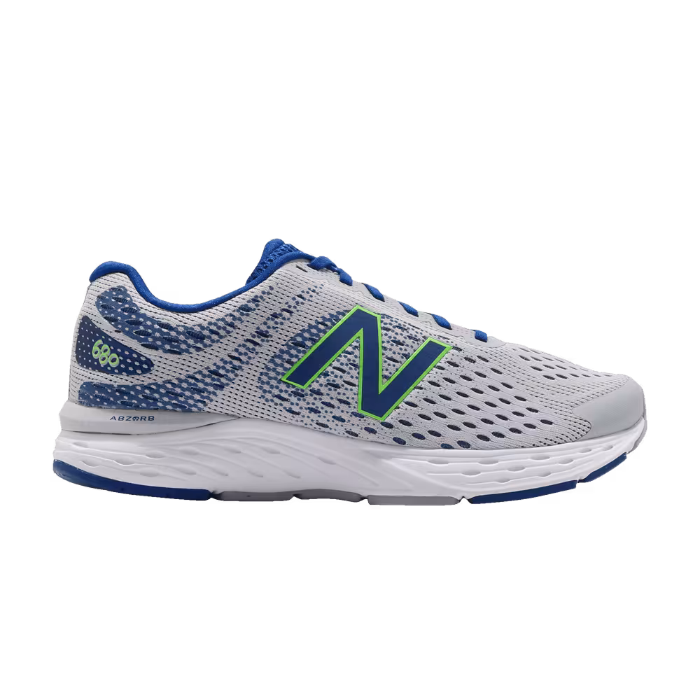 New Balance 680v6 2E Wide Light Aluminum Cobalt