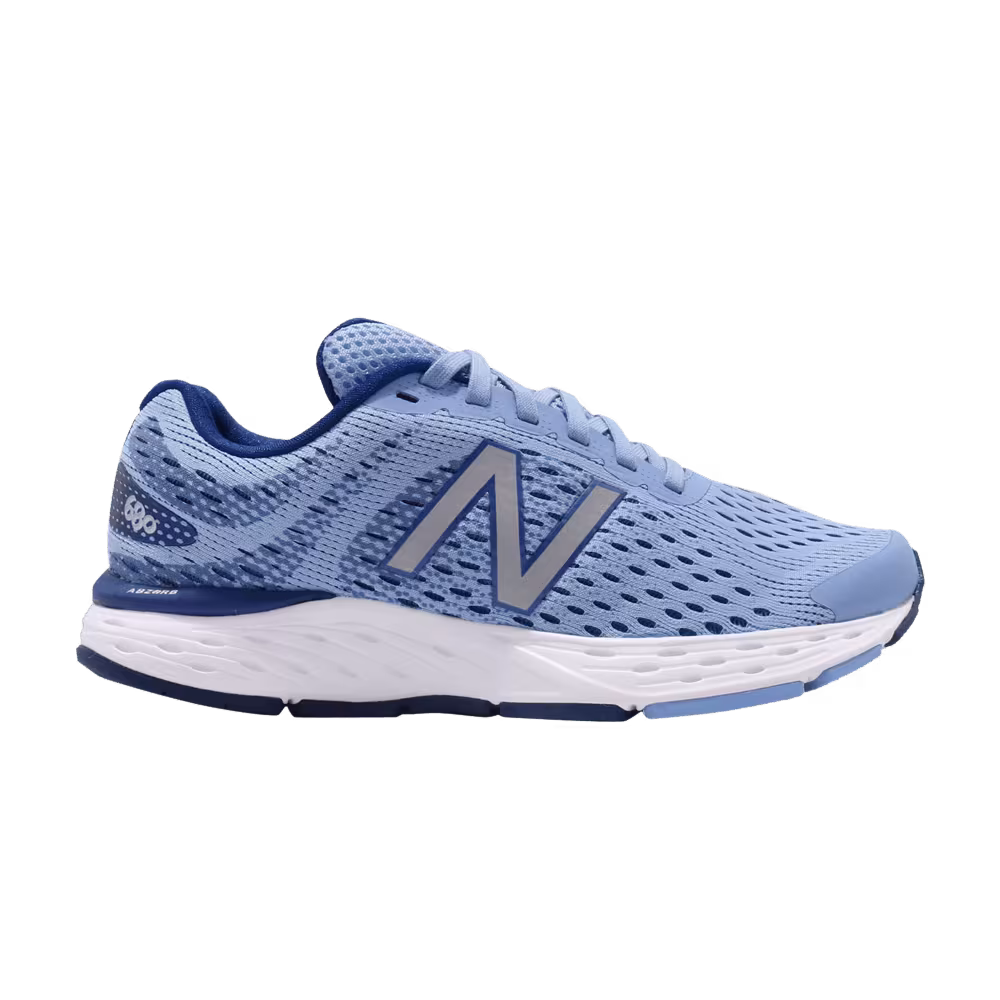 New Balance Women's 680v6 Wide Blue White