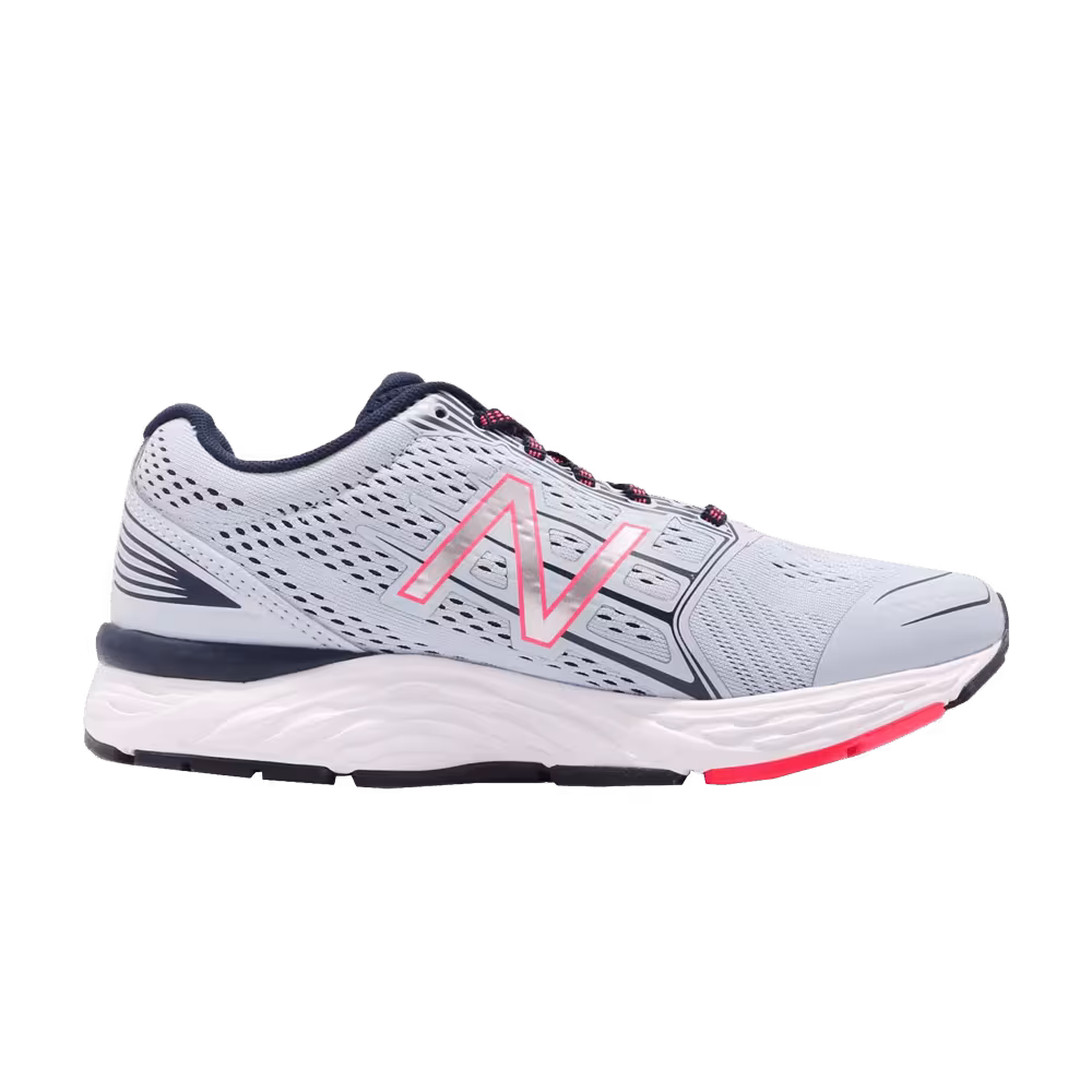 New Balance Women's 680 Wide Blue Pink