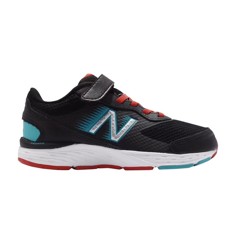 New Balance 680v6 Kids Wide Black Pepper