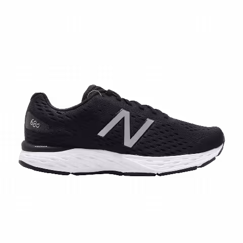 New Balance 680 Extra Wide 'Black Silver'