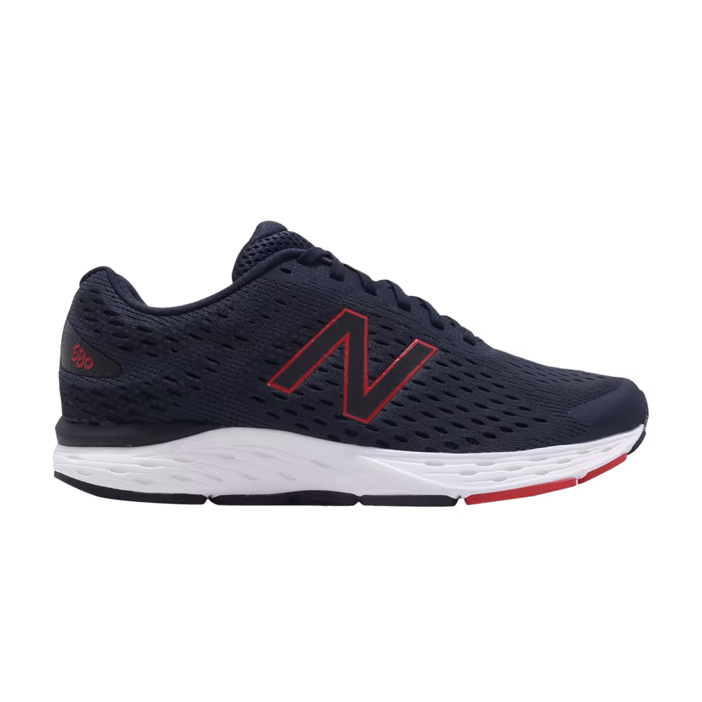 New Balance 680 Extra Wide Nacy Red White