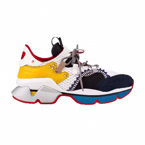 Christian Louboutin Red Runner 'Yellow Black Blue'