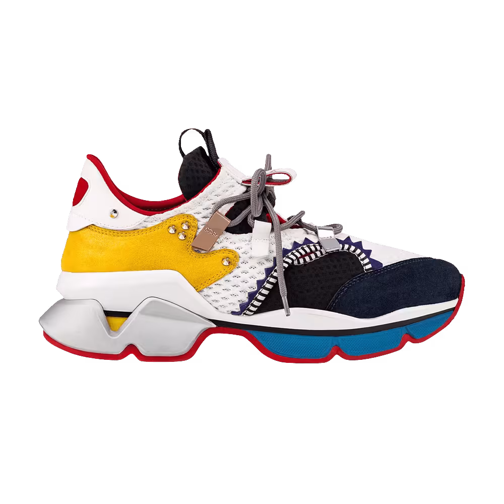Christian Louboutin Red Runner Yellow Black Blue