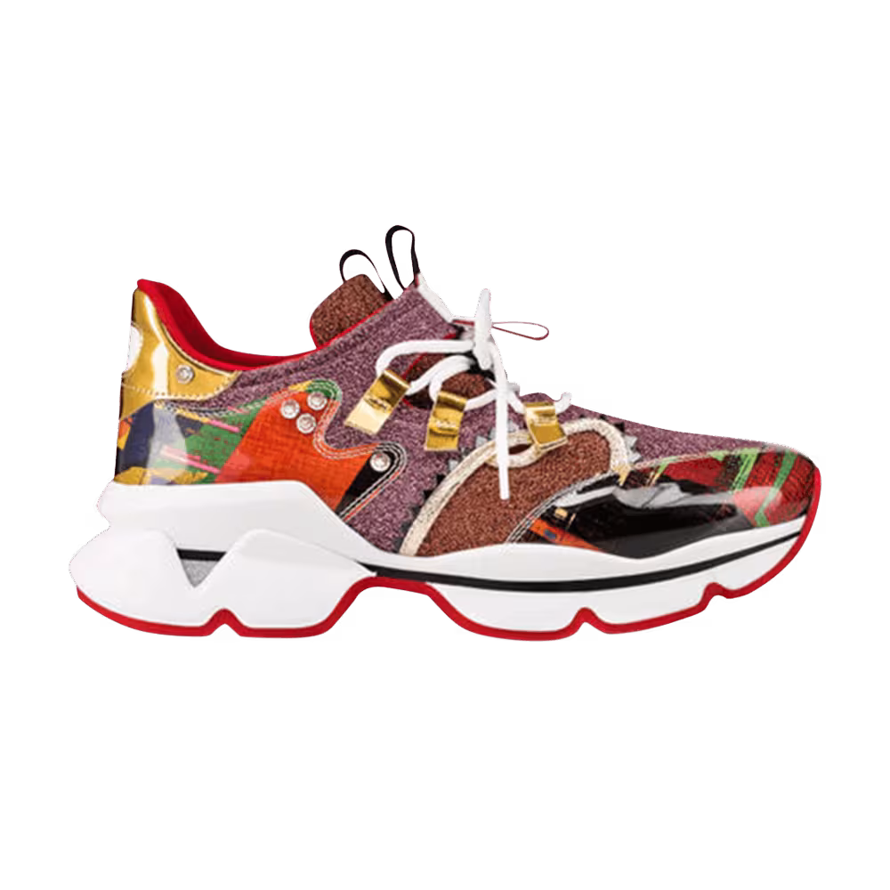 Christian Louboutin Women's Red Runner Multi Pattern