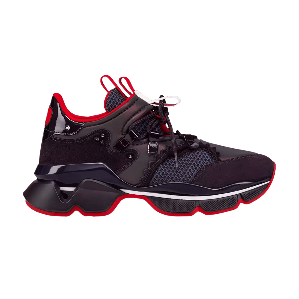 Christian Louboutin Red Runner Flat Blueberry