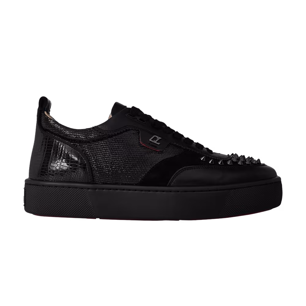 Christian Louboutin Happyrui Spikes Flat Version Black
