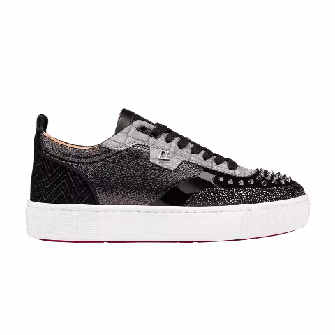 Christian Louboutin Happyrui Spikes 'Black Silver'