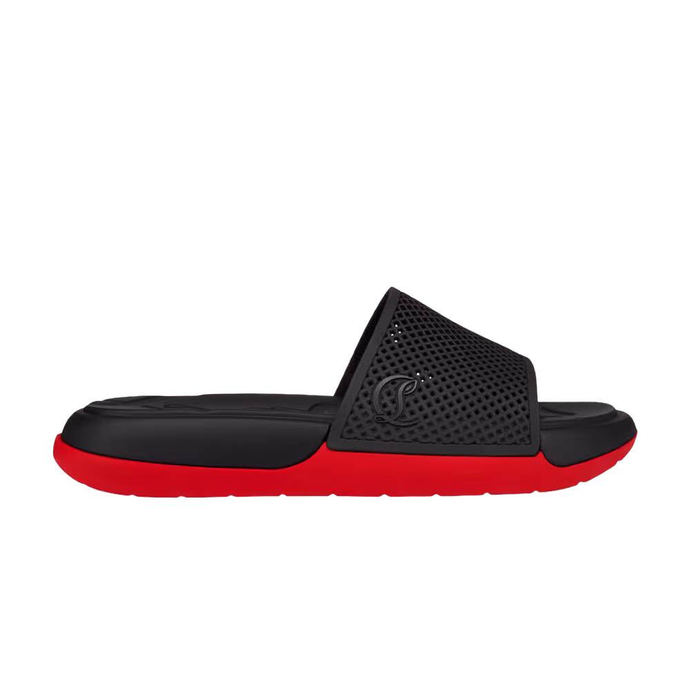 Christian Louboutin Easy Breezy Mule Black Red
