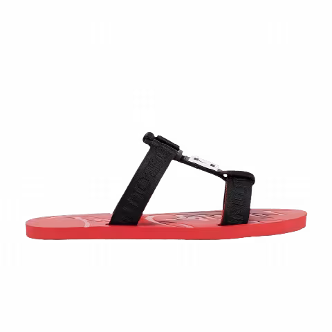 Christian Louboutin Surf Flat Slide 'Black Red'