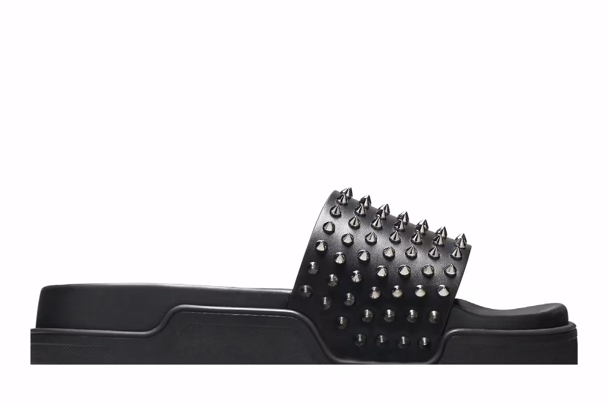 Christian Louboutin Pool Fun Slide Black, view 3
