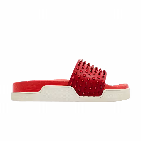 Christian Louboutin Pool Fun Slide 'Red'