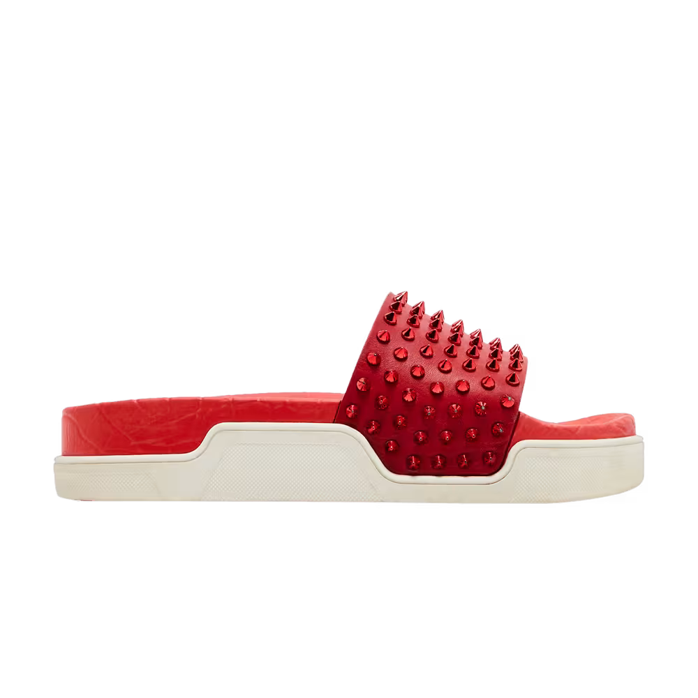 Christian Louboutin Pool Fun Slide Red