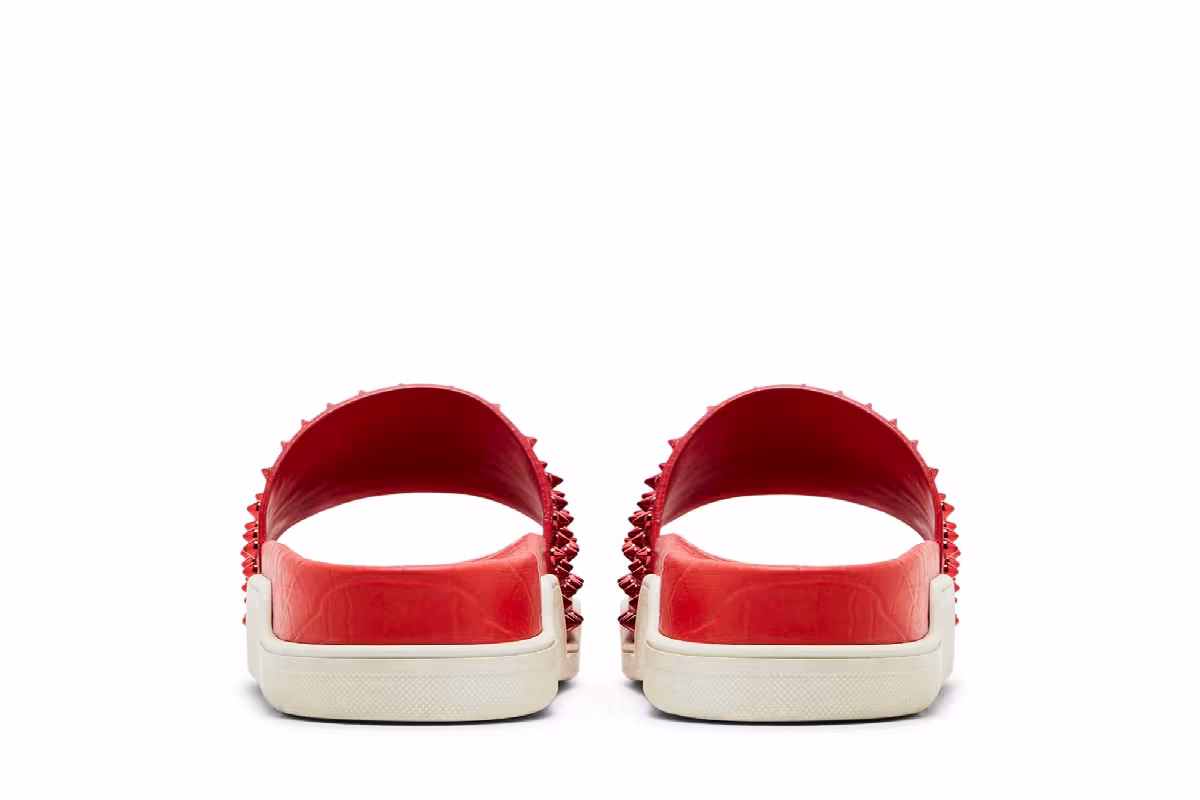 Christian Louboutin Pool Fun Slide Red, view 7