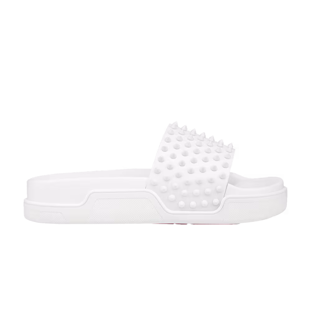 Christian Louboutin Pool Fun Slide White