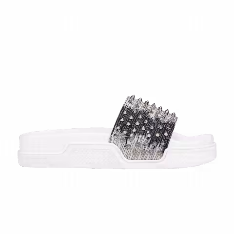 Christian Louboutin Pool Fun Slide 'Denim Silver'