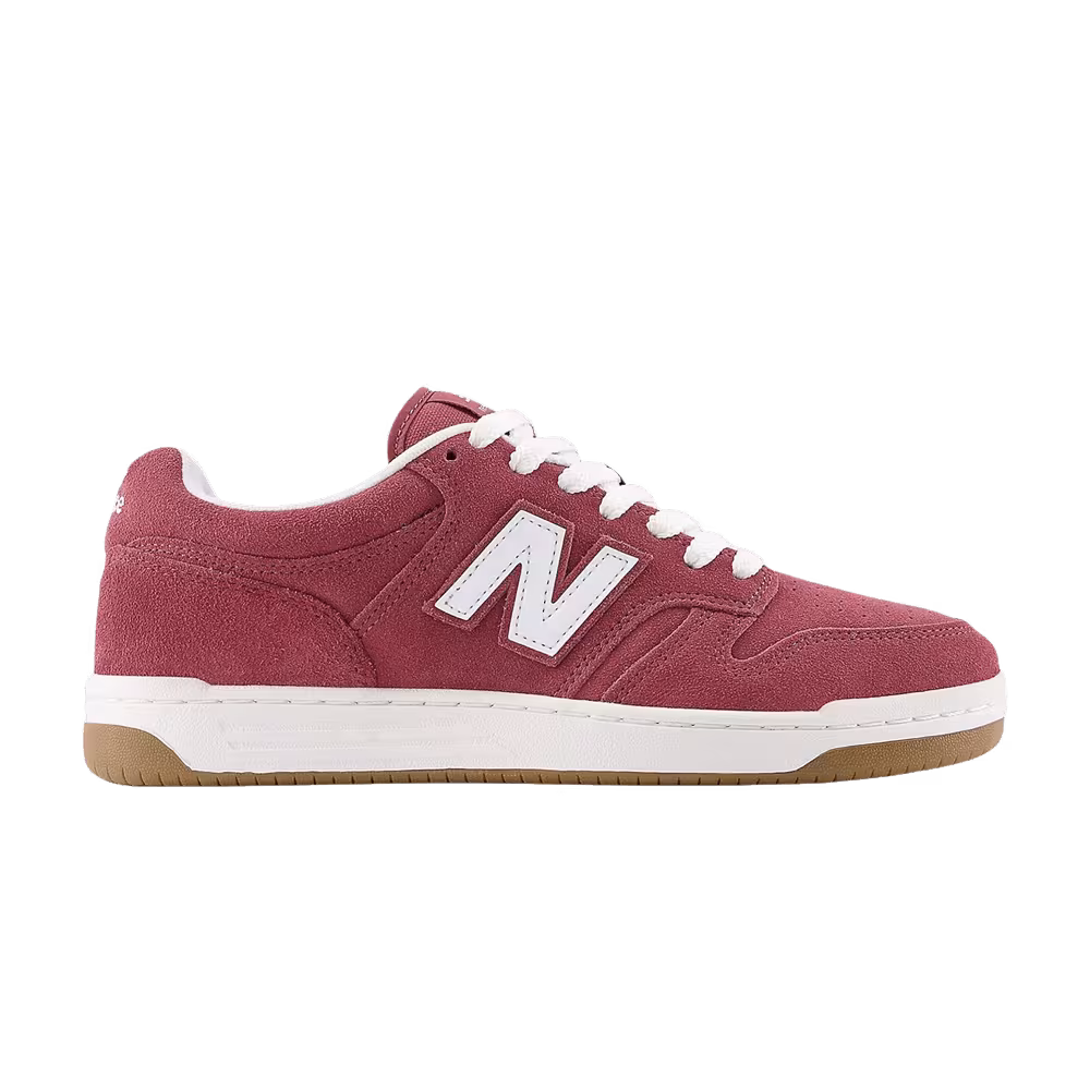 New Balance 480 Redwood White