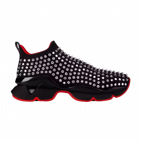 Christian Louboutin Spike Sock 'Silver Black'