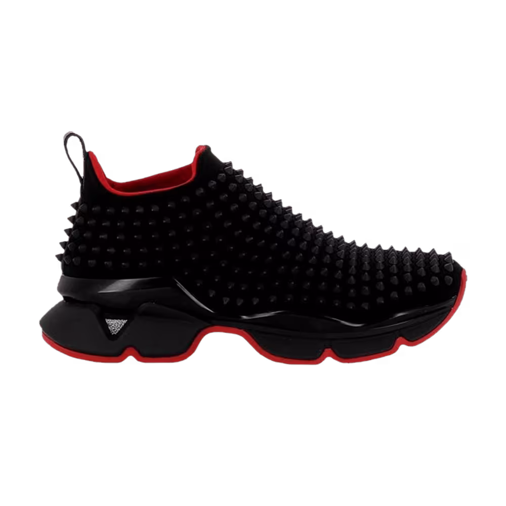Christian Louboutin Women's Spike Sock Black