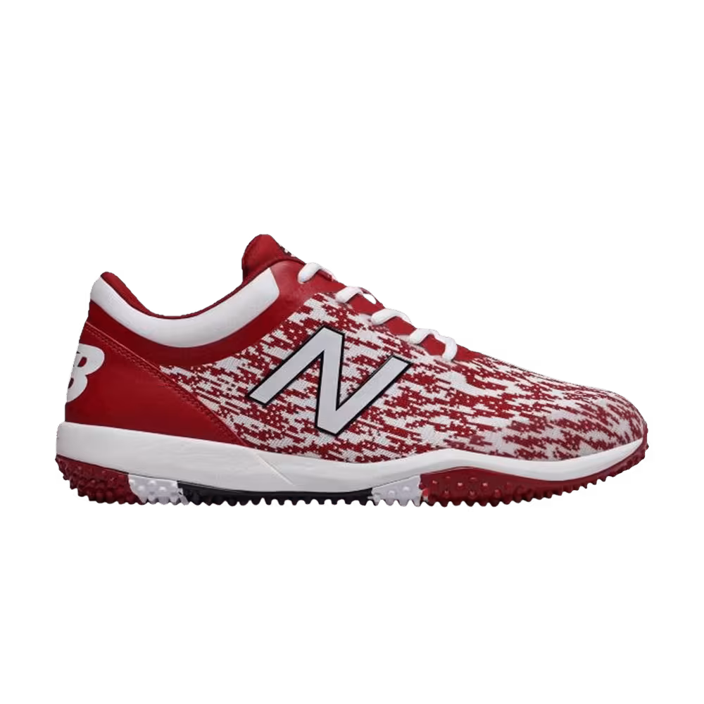 New Balance 4040v5 Turf Trainer White Cardinal Red