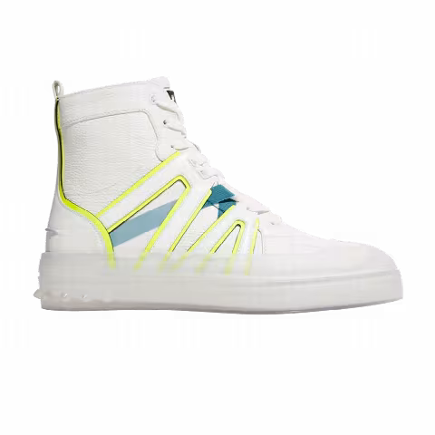 Christian Louboutin Vida Top Flat 'White Neon Caged'