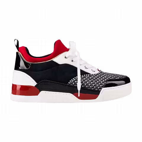 Christian Louboutin Aurelien Flat 'White Black Red'