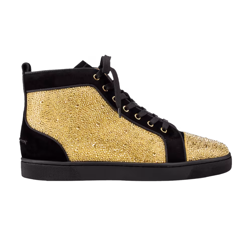 Christian Louboutin Louis Flat Veau Velors Version Rose