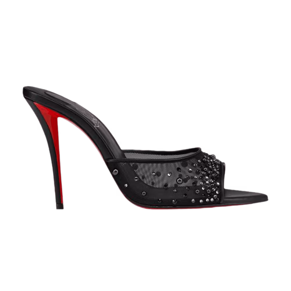 Christian Louboutin Women's Miss Z Mule Degrasstrass Perla Black