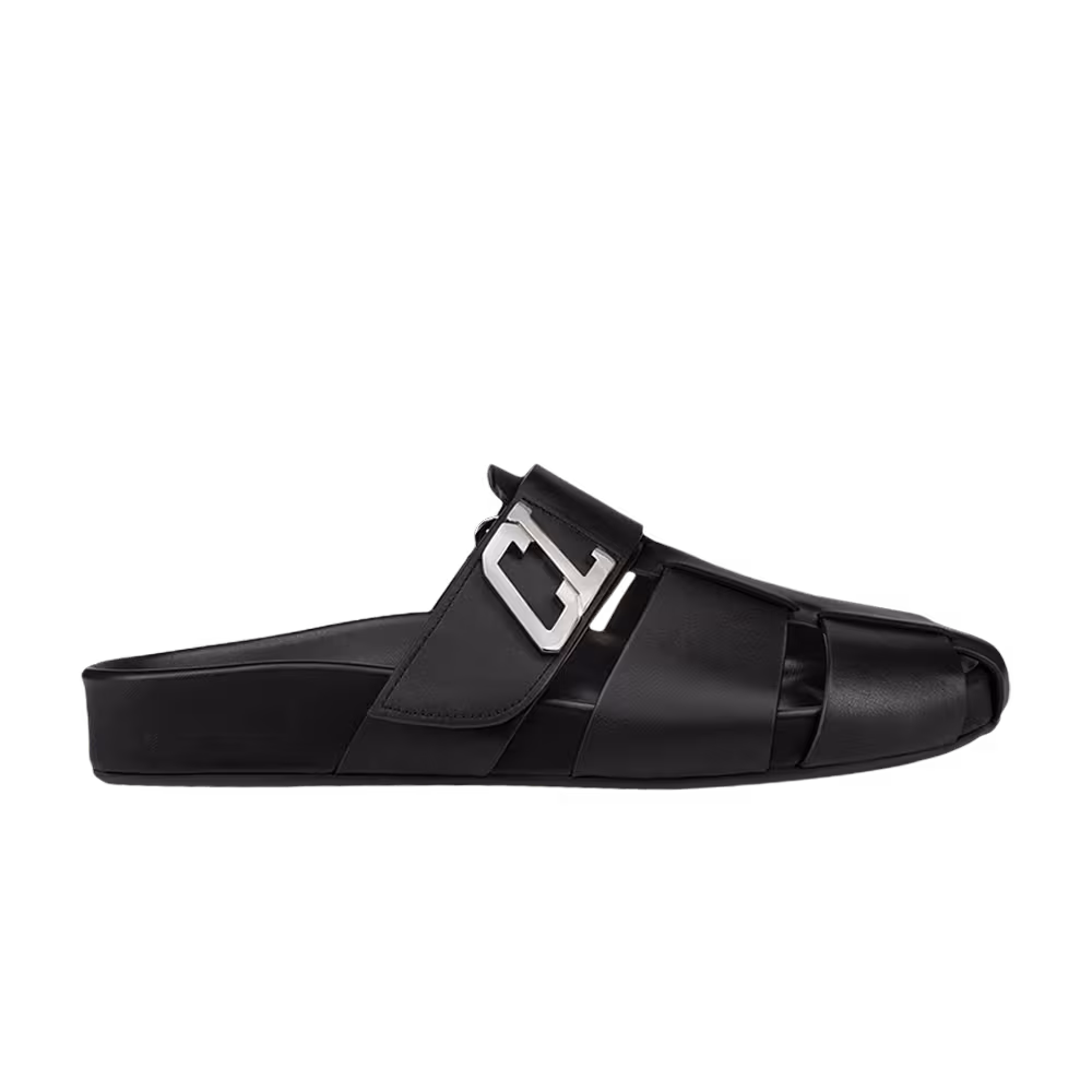 Christian Louboutin Abubizz Flat Leather Mule Black