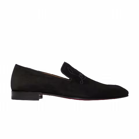 Christian Louboutin Navy Dandelion Flat 'Black'