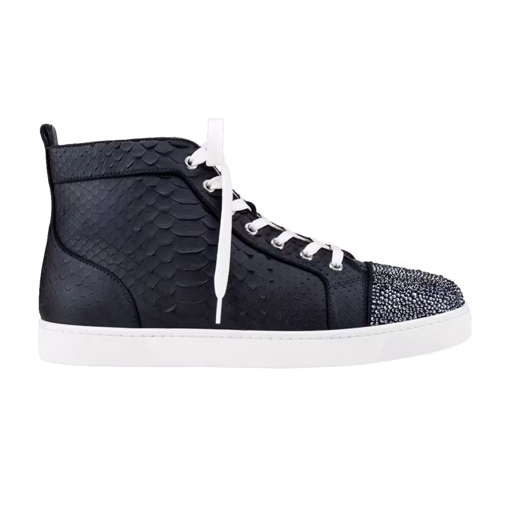 Christian Louboutin Louis P Strass Navy Python