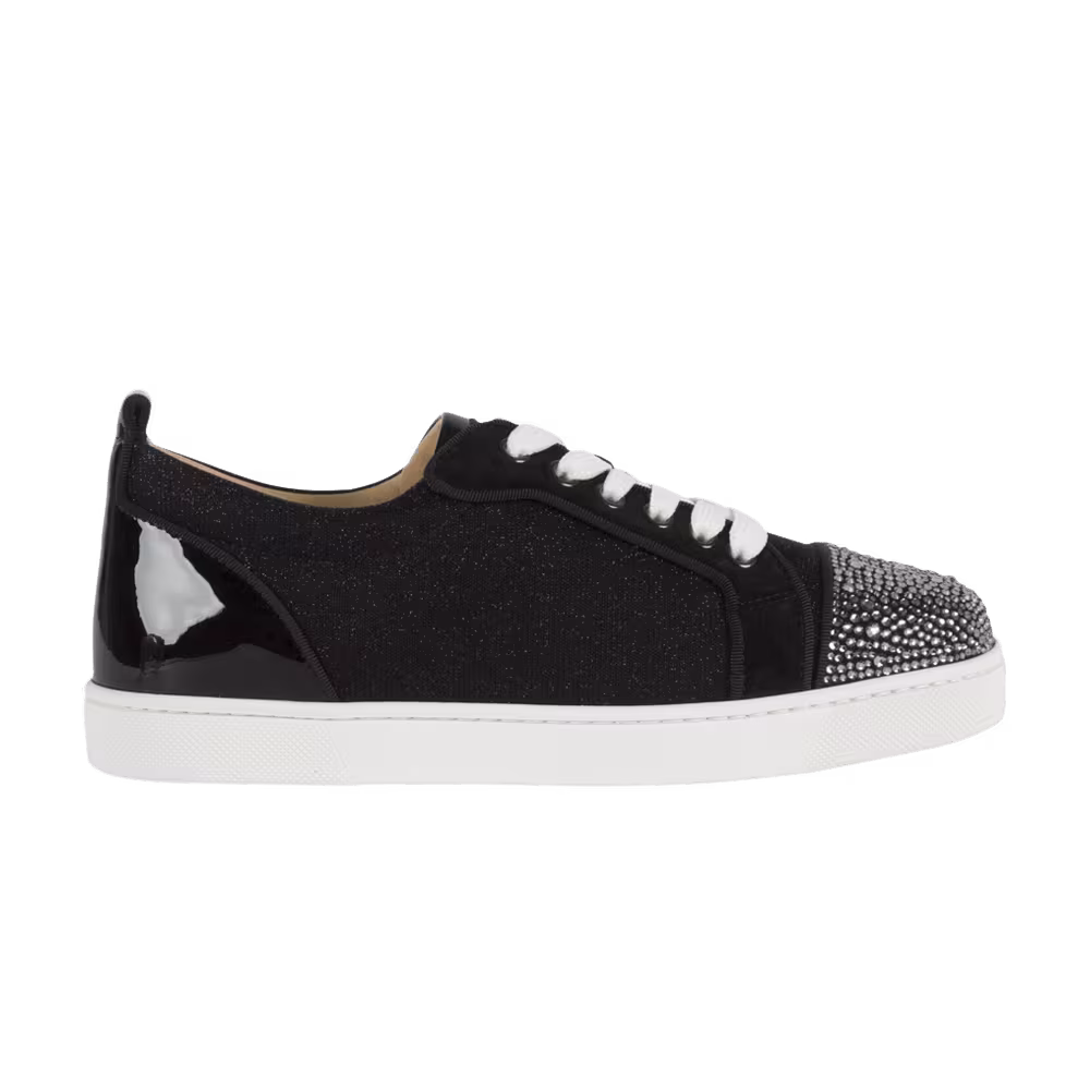Christian Louboutin Louis P Strass Donna Flat Version Black
