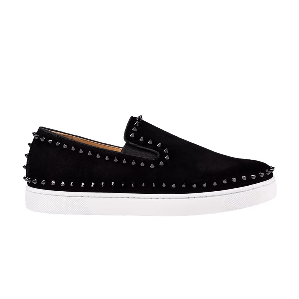 Christian Louboutin Louis Pik Pik Boat Flat Mimosa Metal