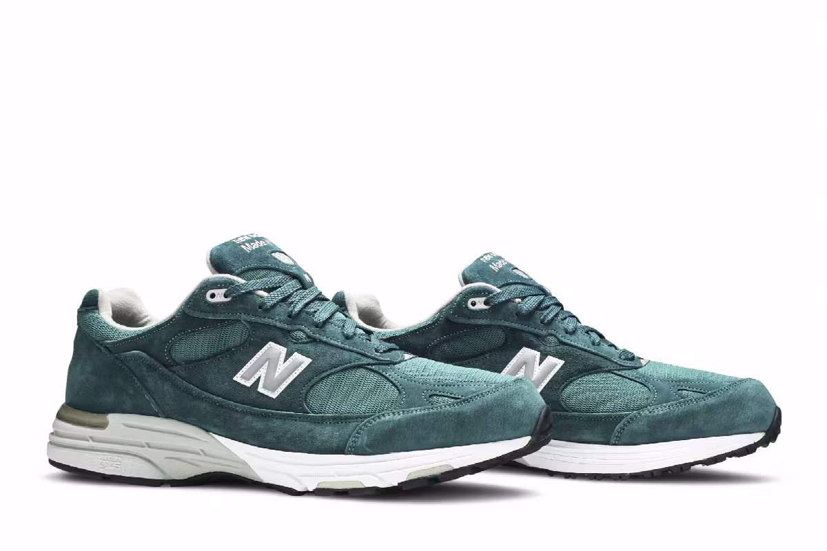 New Balance 993 Made In USA Pine Green, view 9