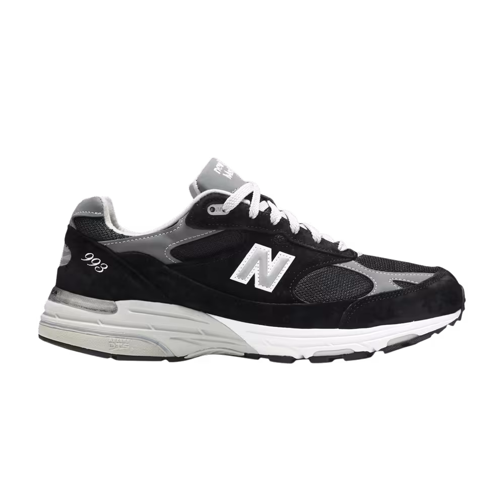New Balance 993 Made in USA 4E Wide Black White