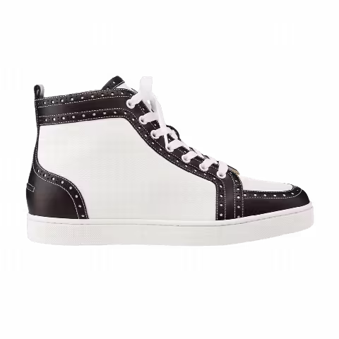 Christian Louboutin Fleuri Flat Calf Morphee 'Black White'