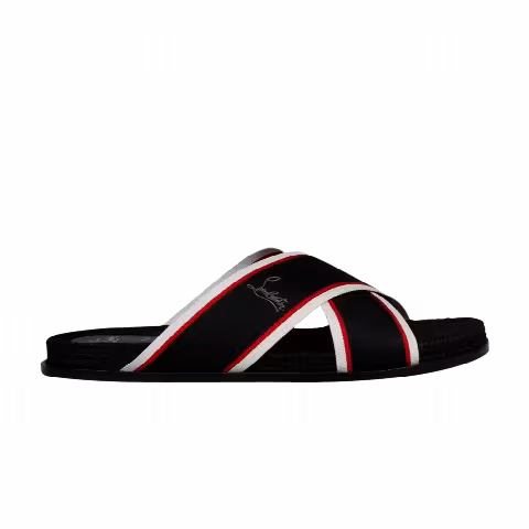 Christian Louboutin Hot Cross Flat Sandal 'Black'