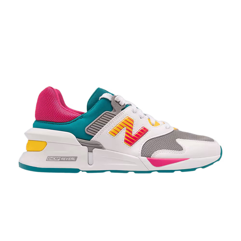 New Balance Women's 997 Sport White Teal