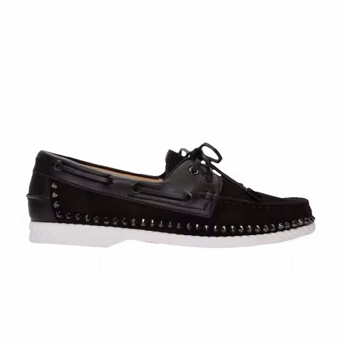 Christian Louboutin Steckel Flat Crosta Wax 'Black Gun'